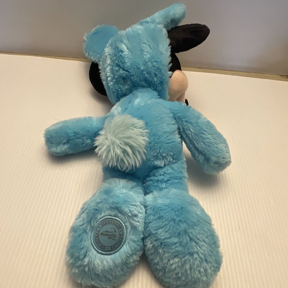 Disney Store Original Mickey Mouse Easter Bunny Blue 17” Plush - Picture 7 of 13